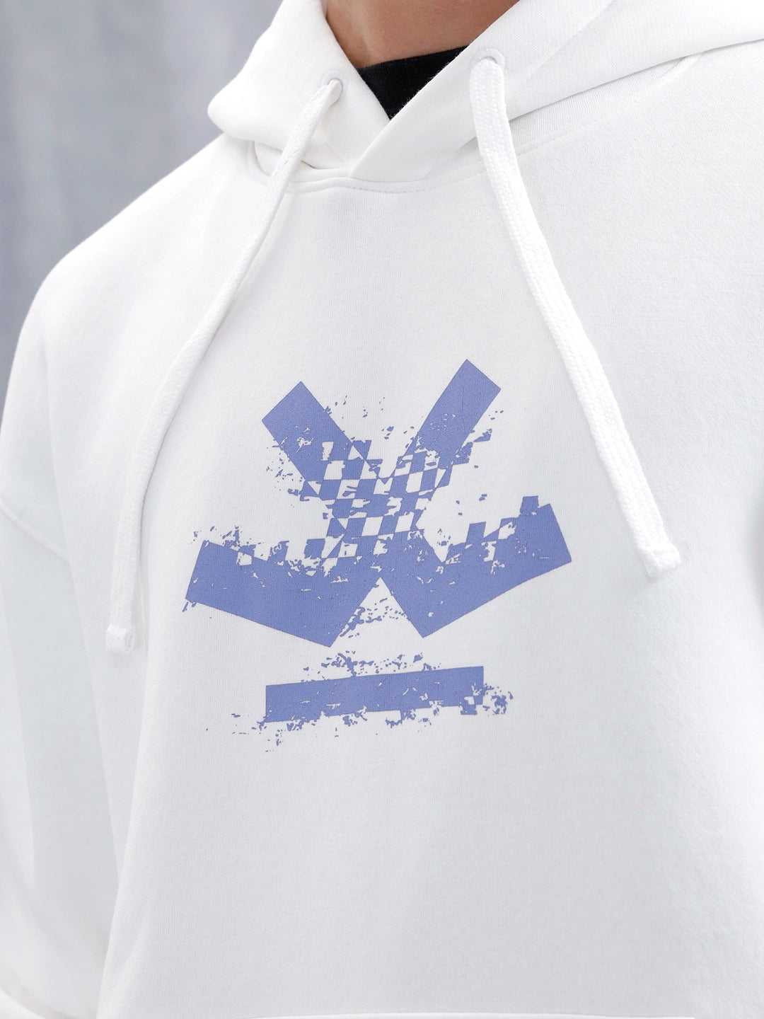 Men's Casual Branded Oversized Fit Sweatshirt | White