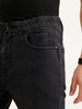 Jogger Fit Denim Jeans | Black