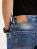 Relaxed Fit Faded Denim Jeans | Light Blue
