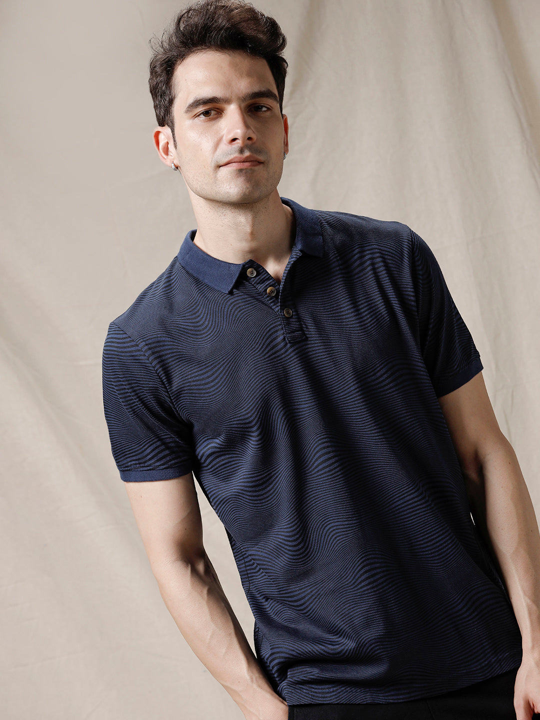 Groovy Lines Polo T-Shirt