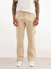 Solid Straight Fit Carpenter Trouser | Beige