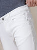 White Cropped Basic Jeans