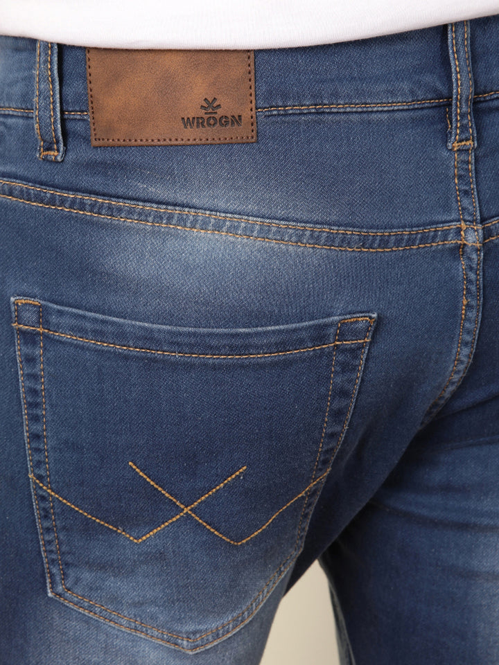 Faded Tapered Fit Jeans | Blue