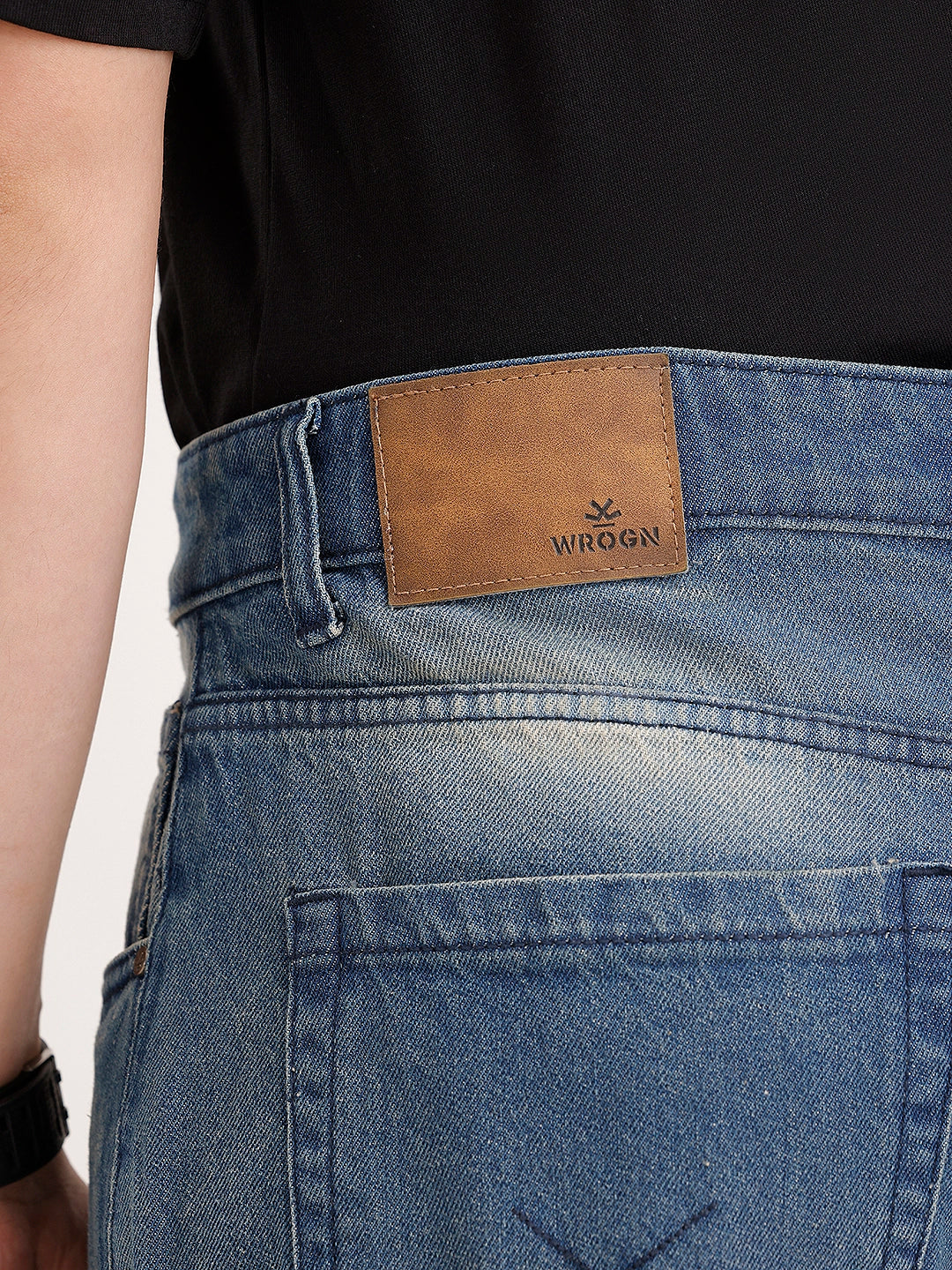 Faded Loose Fit Denim Jeans | Light Blue