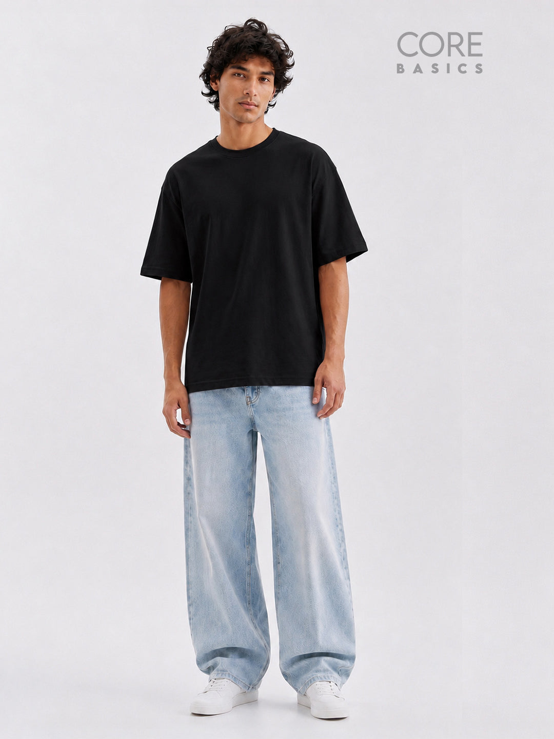 Core Basics Oversized Fit T-Shirt 2-Pack | Essential  | Black/ White