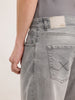 Loose Fit Faded Denim Jeans  | Grey