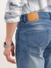 Straight Fit Faded Denim Jeans | Light Blue