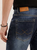 Faded Slim Fit Denim Jeans | Blue