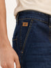 Classic Relaxed Fit Denim Cargos | Dark Blue