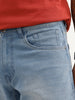 Straight Fit Faded Denim Jeans | Light Blue