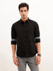 Solid Full Sleeve Regular Fit Shirt | Black