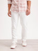 Solid Slim Fit Denim Jeans  | White