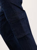 Anti Fit Cargo Denim Jeans | Dark Blue