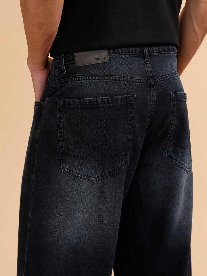 Casual Loose Fit Jeans | Black