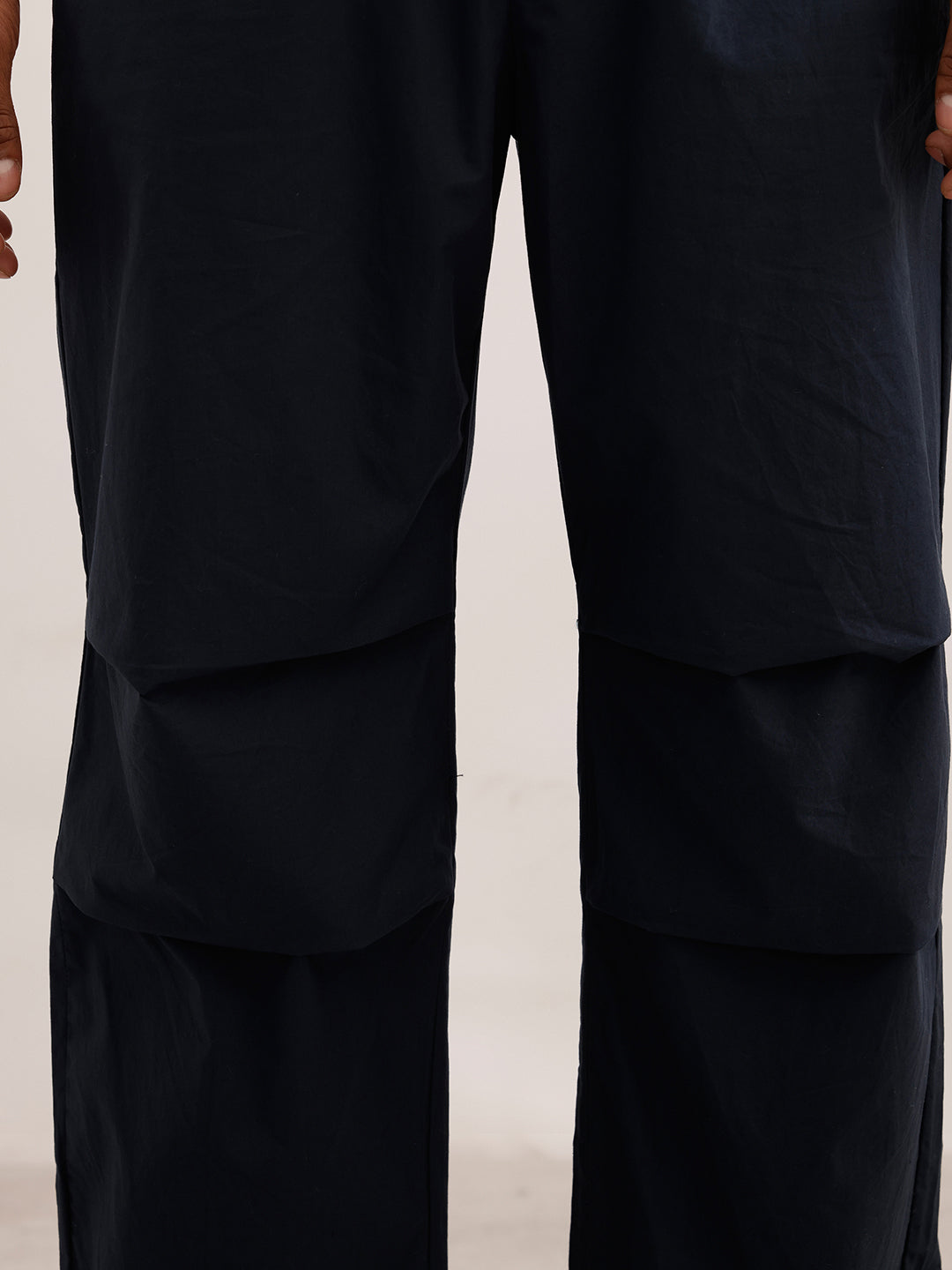 Classic Solid Loose Fit Trousers | Dark Blue | WWTR4019M