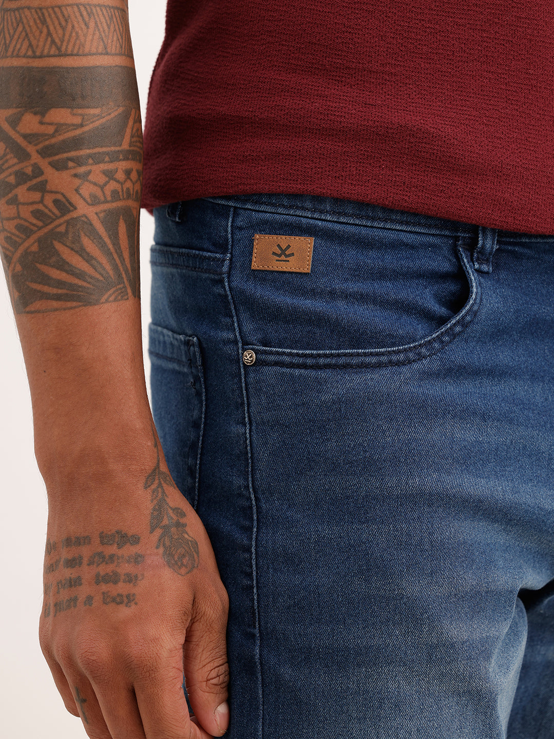 Men's Casual Straight Fit Jeans | Dark Stone