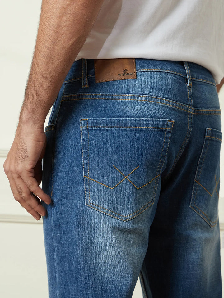 Heavy Fade Slim Tapered Jeans | Blue