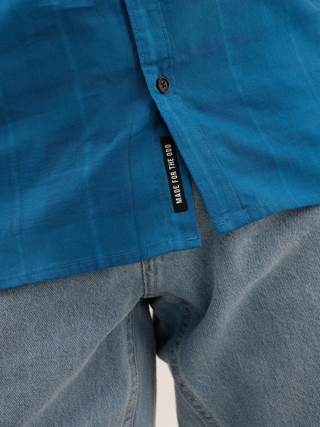 Regular Fit Textured Shirt | Blue