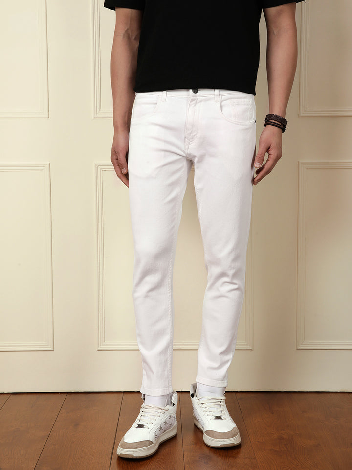 Classic Skinny Crop Jeans | White