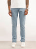 Washed Solid Slim Fit Jeans | Light Blue | WJN100SL7611W