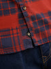Patchwork Printed AOP Shirt | Red
