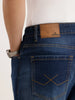 Relaxed Fit Faded Denim Jeans | Blue