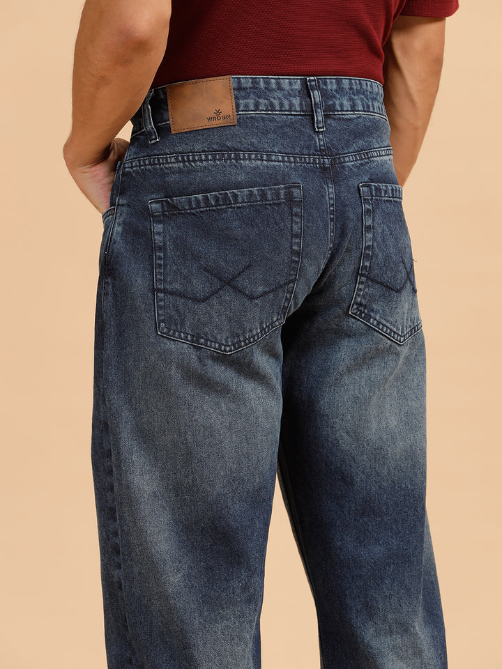 Heavy Fade Anti Fit Jeans | Blue