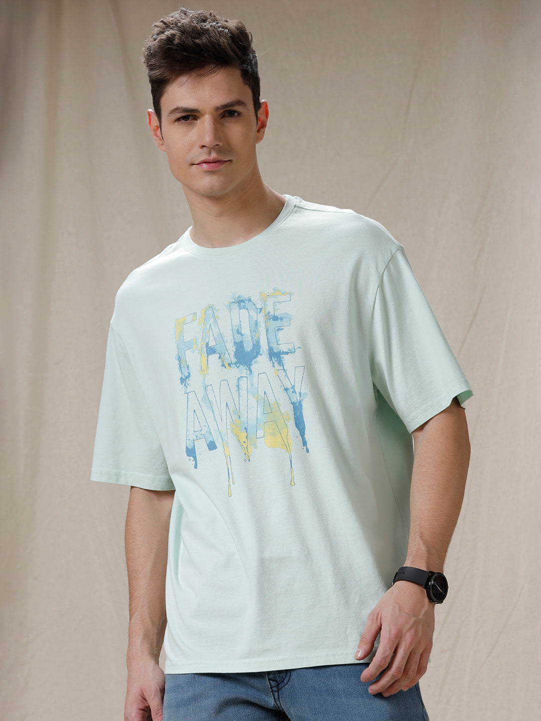 Fade Away Oversized Teal T-Shirt