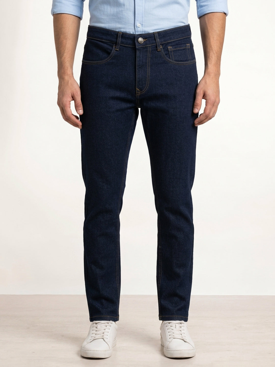 Solid Slim Fit Denim Jeans | Blue