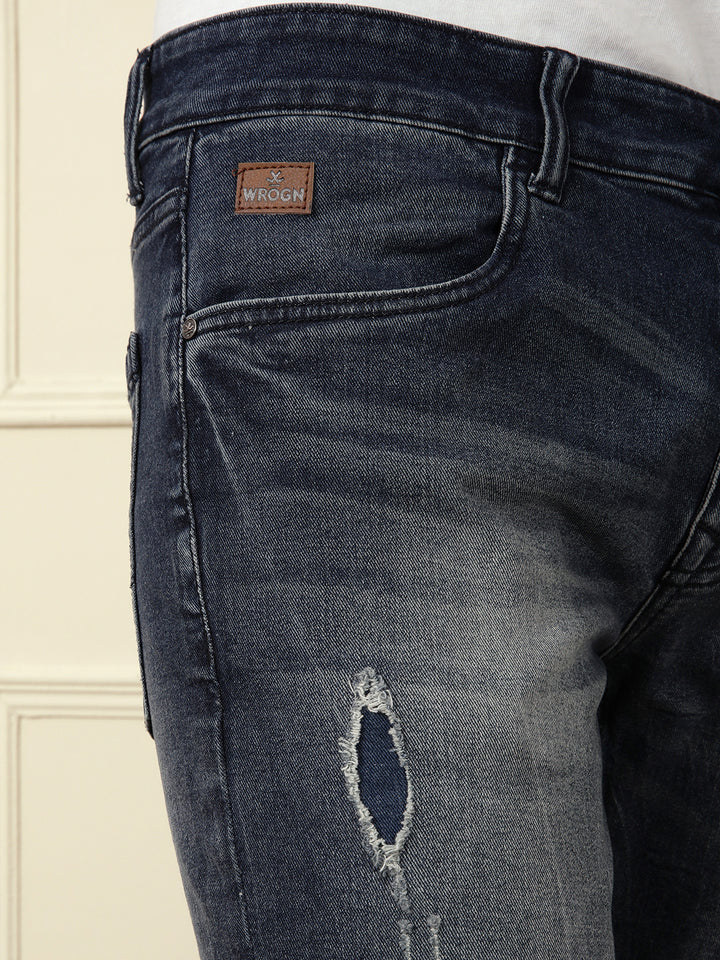 Acid Washed Patched Jeans