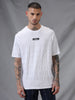 Textured White Crew Neck T-Shirt