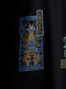 Samurai multi-print oversized T-shirt | Black