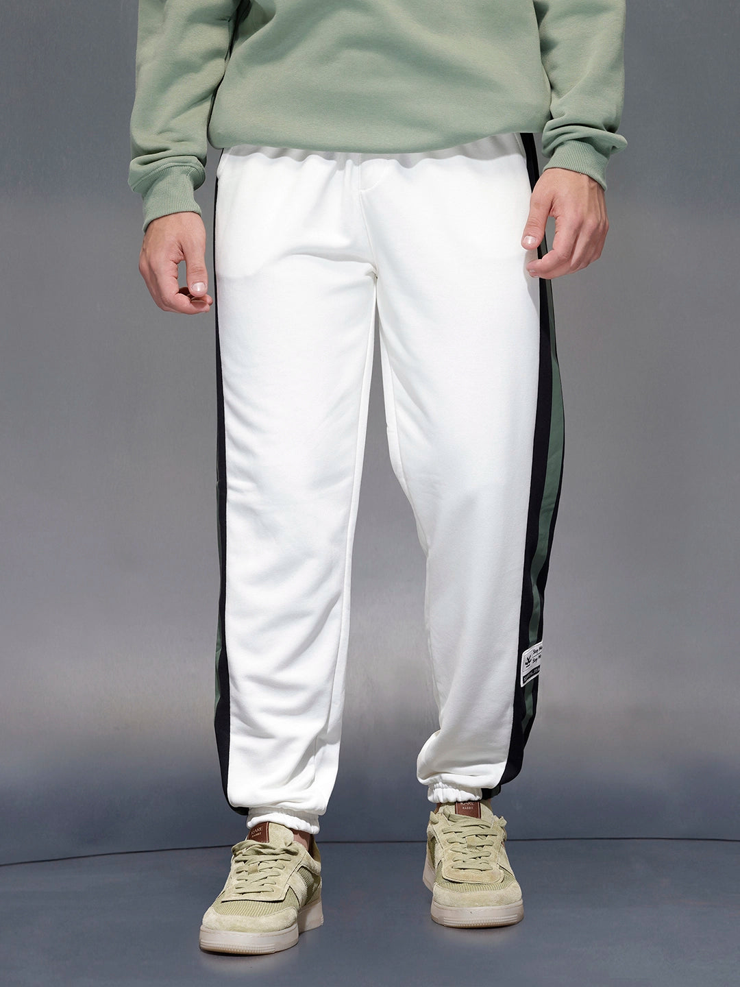 Contrast Triple-Stripe athliesure Joggers | Off White