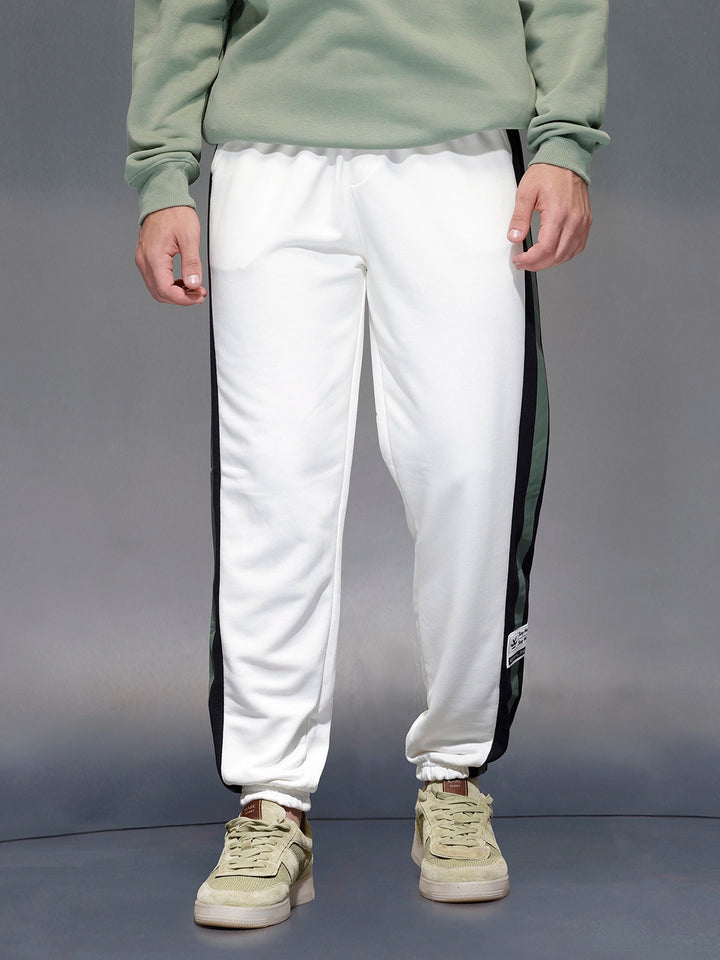 Contrast Triple-Stripe athliesure Joggers | Off White
