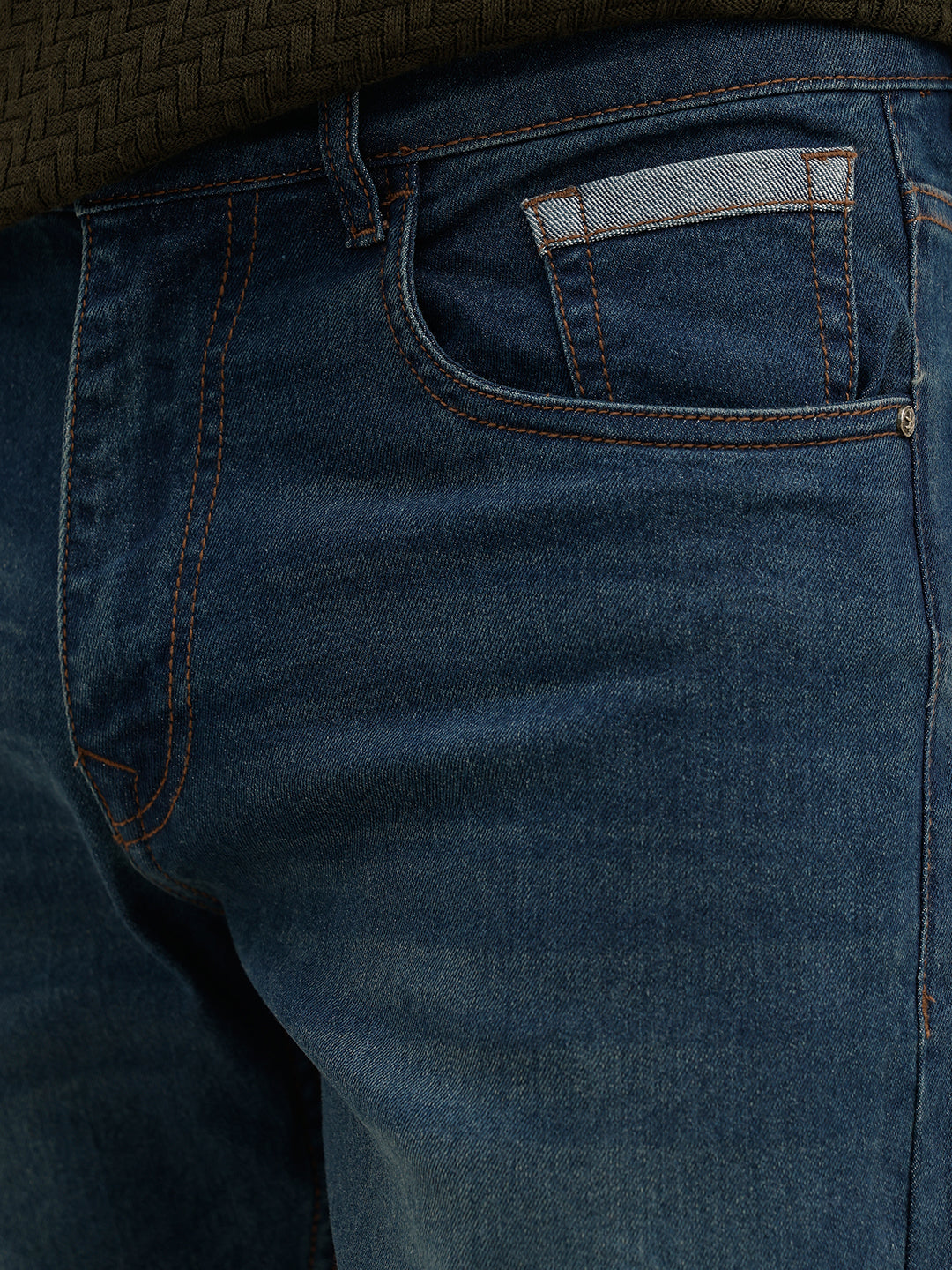 Washed Slim Fit Denim Jeans | Blue