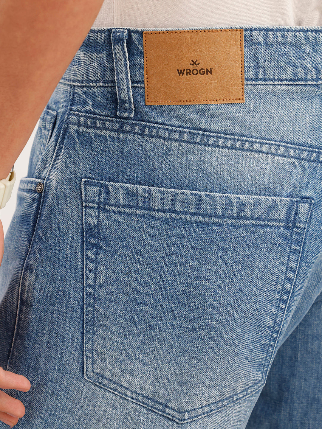 Faded Anti Fit Denim Jeans | Light Blue