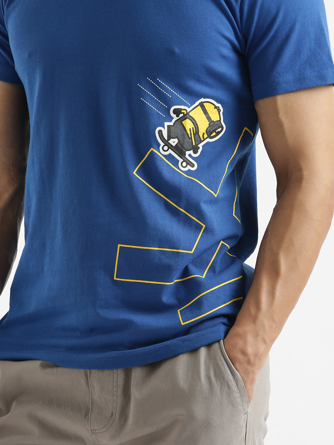 Printed Blue Minion T-Shirt