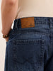 Loose Fit Faded Denim Jeans | Blue
