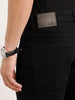 Straight Fit Solid Denim Jeans  | Black