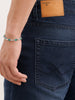 Solid Slim Fit Denim Jeans  | Dark Blue