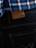 Solid Slim Tapered Jeans | Dark Blue