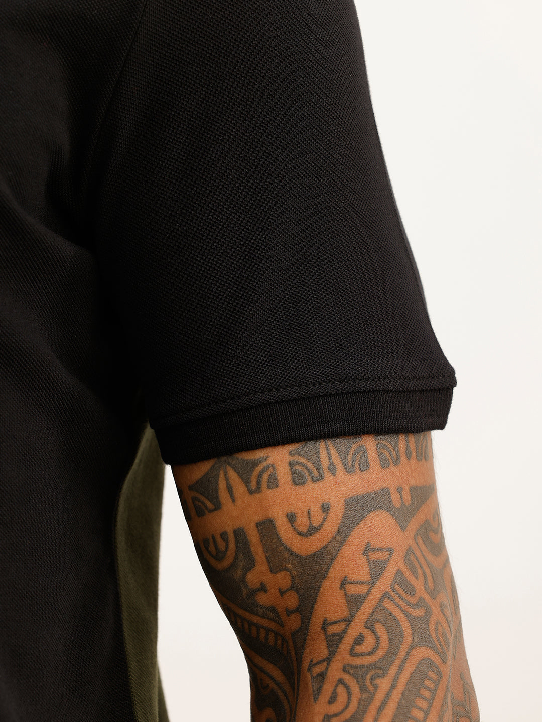 Classic Cut & Sew Polo T-Shirt | Olive