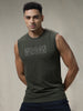 Sleeveless Olive Zone T-Shirt