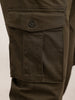 Classic Solid Straight Fit Cargo Trouser | Olive