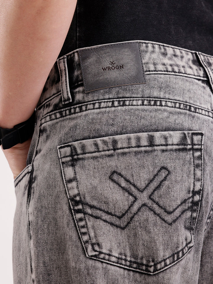 Classic Loose Fit Denim Jeans   |  Grey