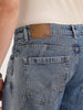 Loose Fit Cut & Sew Denim Jeans | Blue