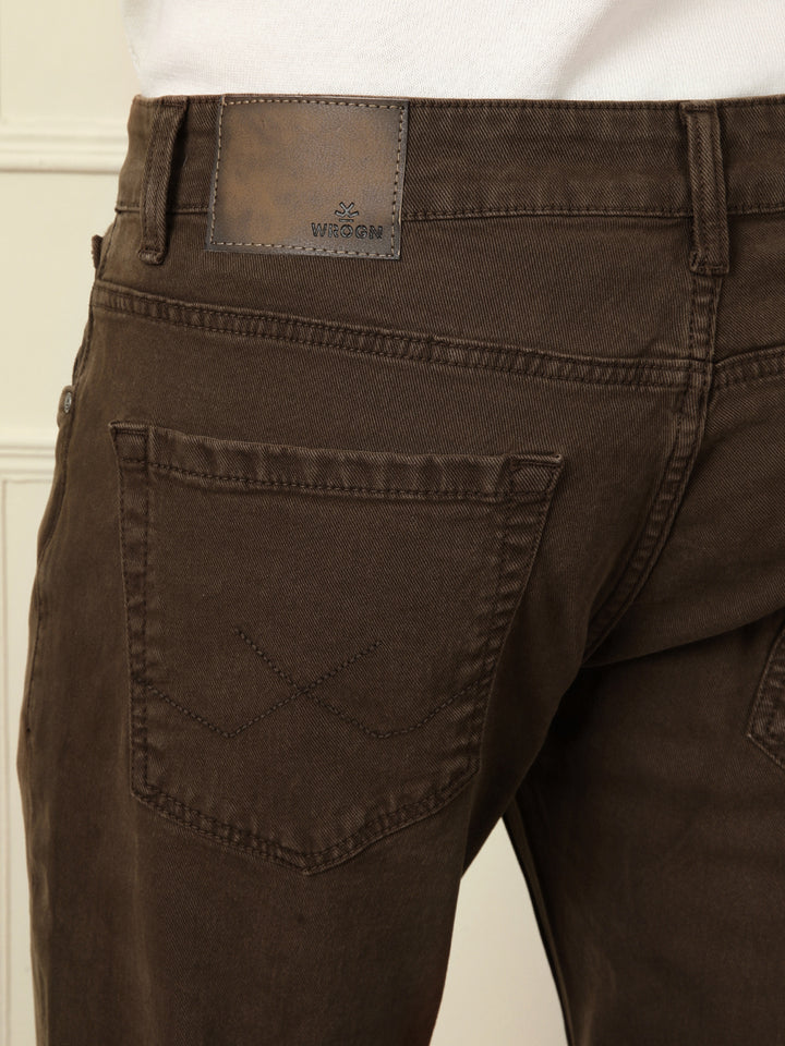 Skinny Crop Coloured Denim Jeans | Brown