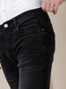 Black Straight Fit Faded Jeans