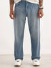 Washed Loose Fit Denim Jeans | Light Blue