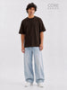 Core Basics Oversized Fit T-Shirt 2-Pack | Essential  | Brown/ Beige